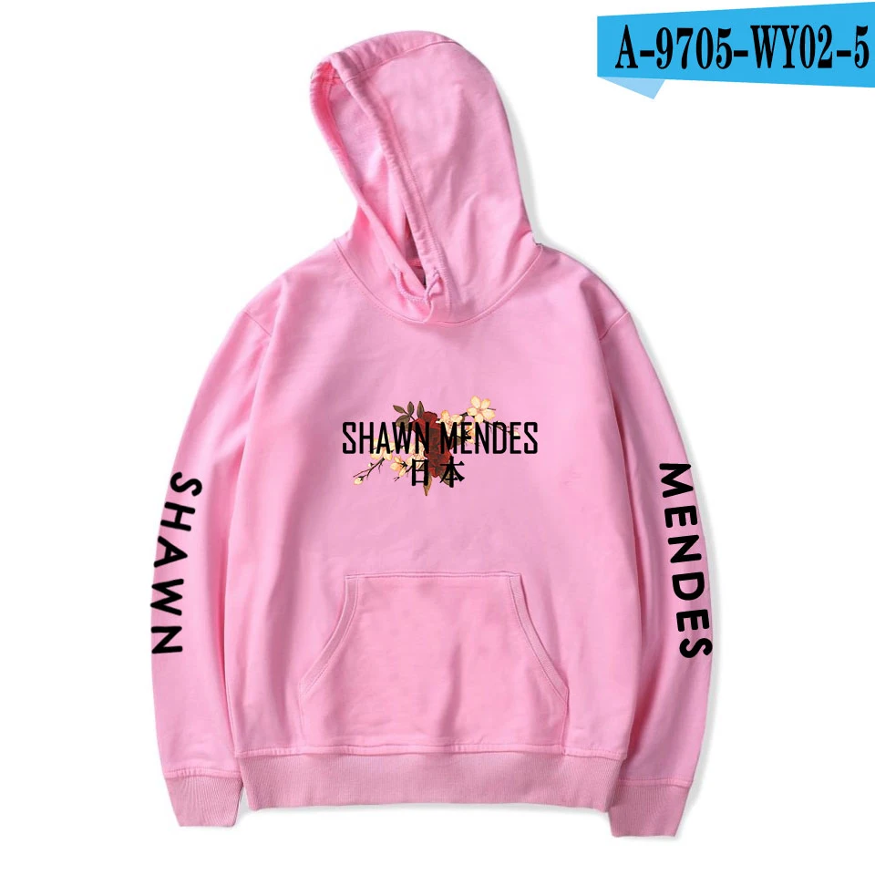 Pink Shawn Для мужчин des толстовки с капюшоном и принтом Для мужчин Для женщин повседневные толстовки уличная мода Толстовка Harajuku Популярные лсення толстовка с капюшоном и Для мужчин кофта с капюшоном и с рисунком - Цвет: Pink
