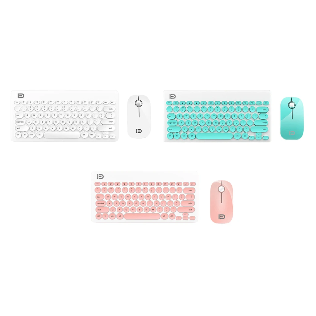 Беспроводная клавиатура и мышь 2 4G USB QWERTY полный размер для компьютера ПК Macimac