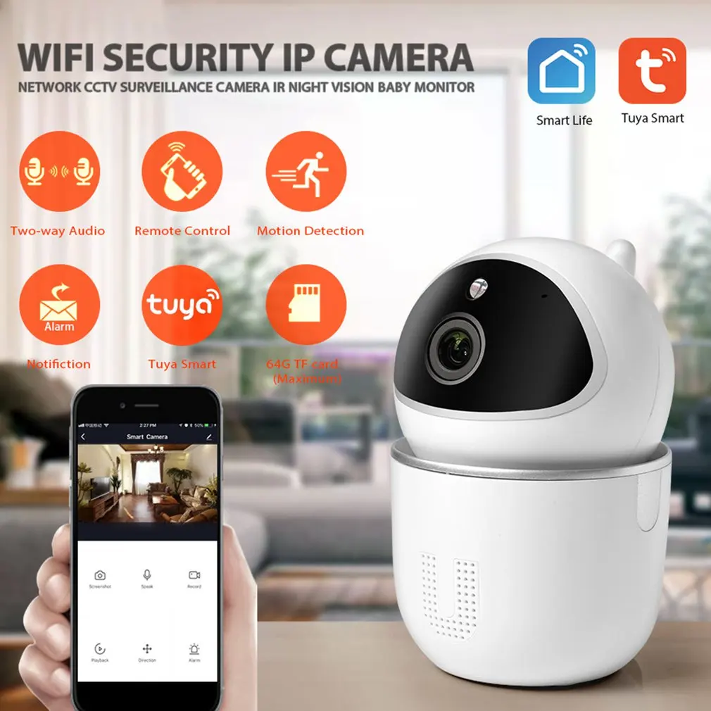 

1080P HD IP Camera WiFi Wireless Smart Home Security Surveillance CCTV Network Camera Monitor with AMA
