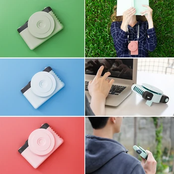 

Mini Camera Shape Fan USB Powered Portable Fashion Desktop Mini Camera Small Fan Outdoor Charging Lanyard Fan