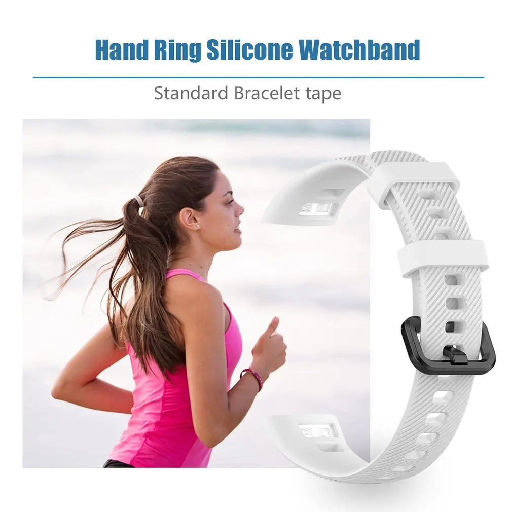 Силиконовый браслет для huawei Honor Band 5 стандартная версия спортивный автоматизированный Браслет замена женский браслет на запястье