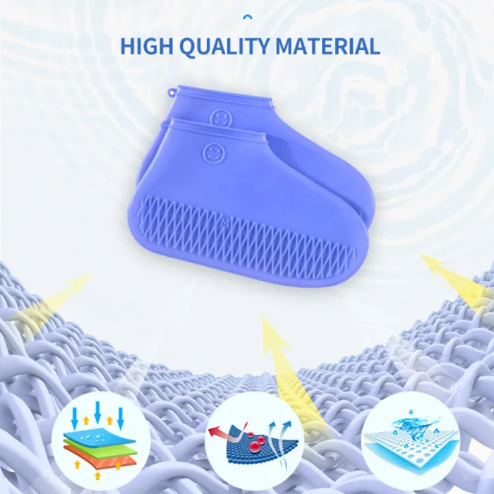 1 пара силиконовых многоразовых резиновых сапог; непромокаемые сапоги; Защитная крышка для обуви; VJ-Drop