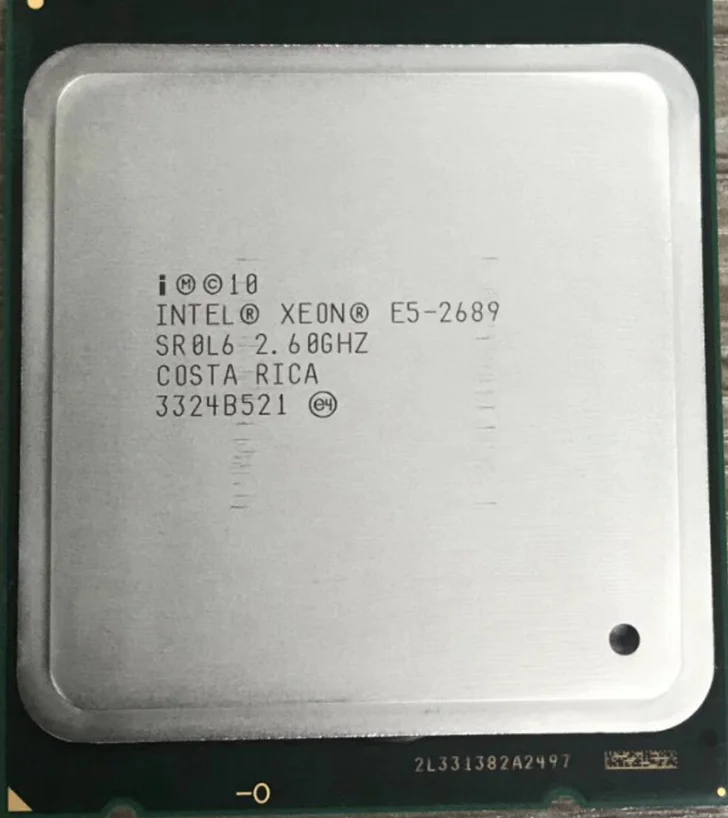 E5 2689 LGA 2011 2,6 ГГц 8 ядер 16 Потоковый процессор Intel Xeon E5 2689