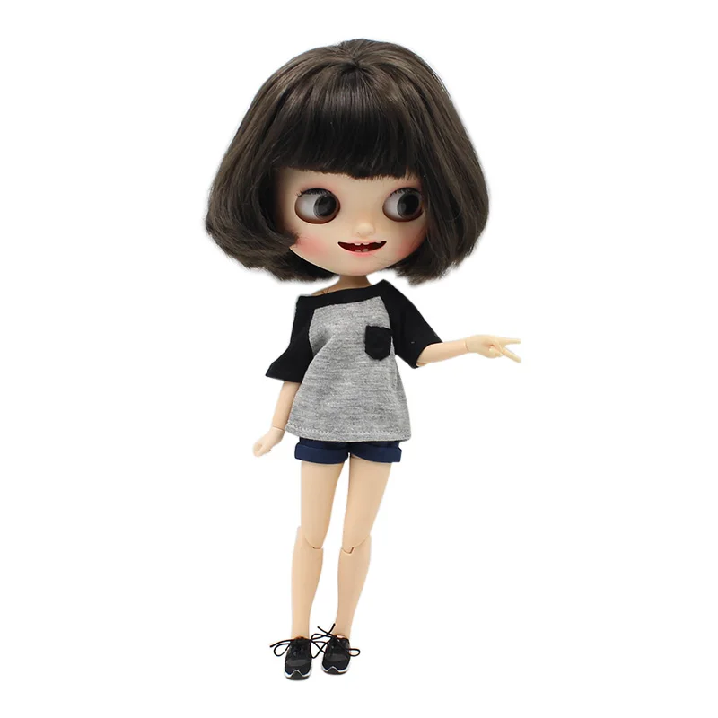 Blyth Doll ледяная футболка, шорты, штаны, крутая повседневная одежда для девочек и мальчиков, подходит для 1/6, аксессуары для куклы