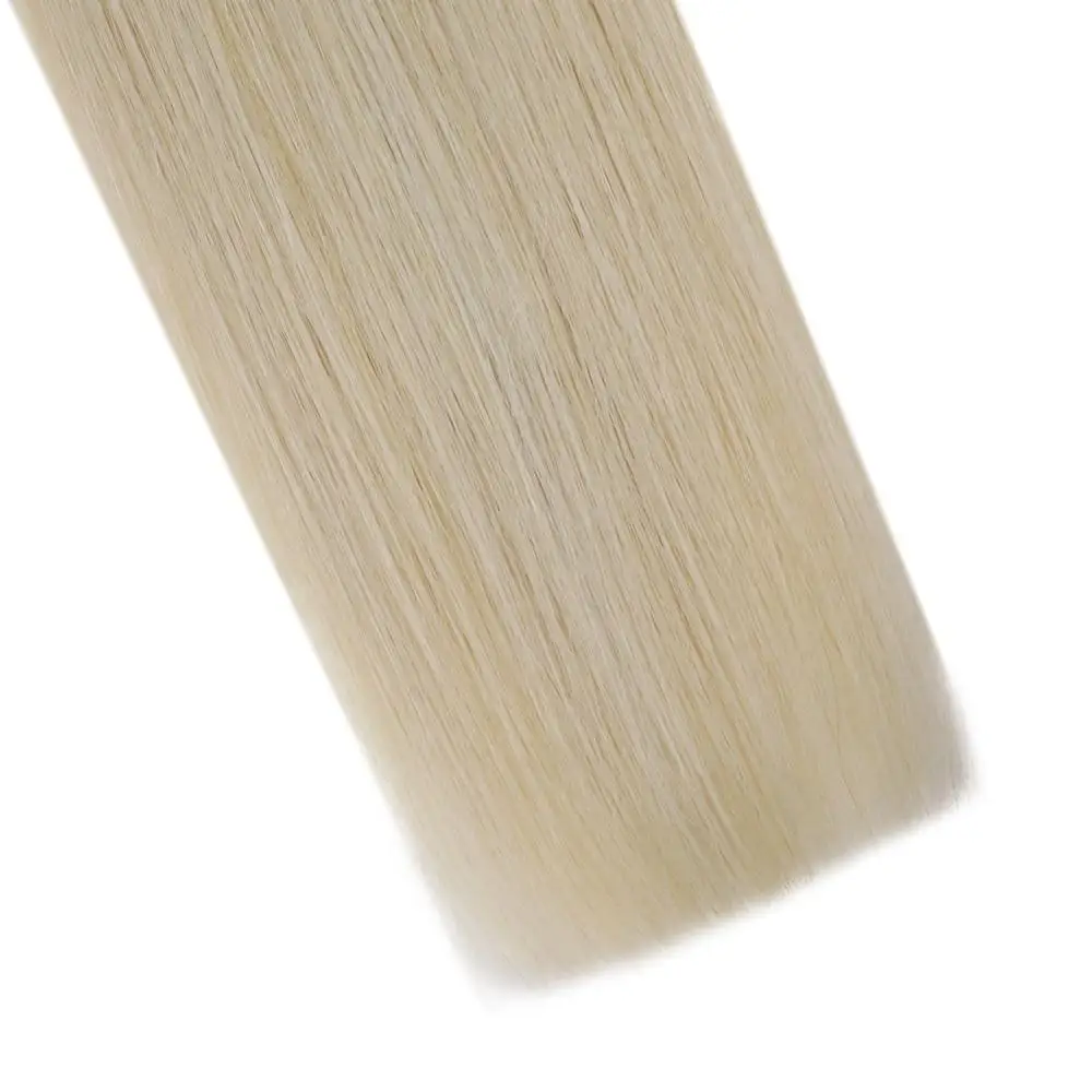 PU Skin Weft Tape in Human Hair Extensions Machine Remy Balayage Ombre Blonde Color 14-24inch Glue in Real Hair Tape ins