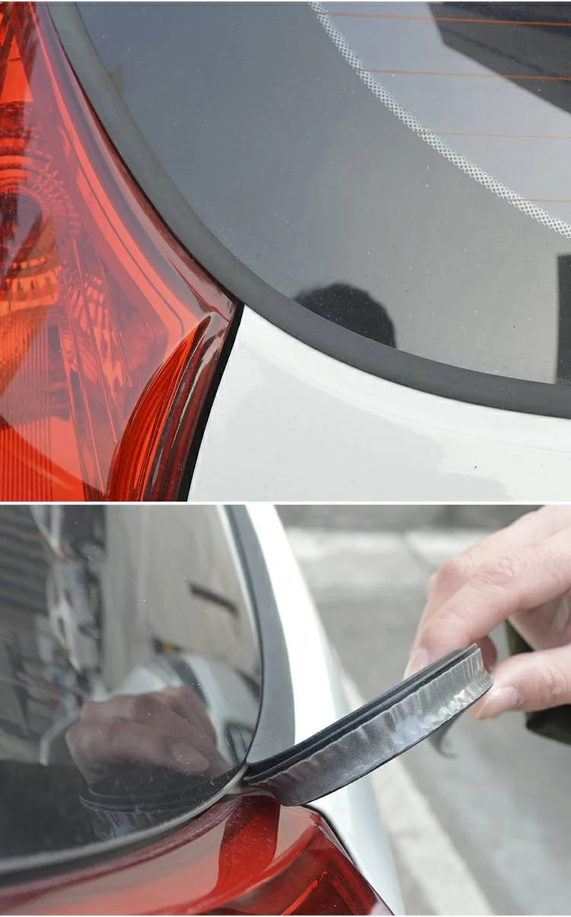 Автомобильные уплотнительные полосы на авто резиновый уплотнительный стикер заднее окно водонепроницаемые резиновые уплотнения шум Insluation уплотнитель аксессуары