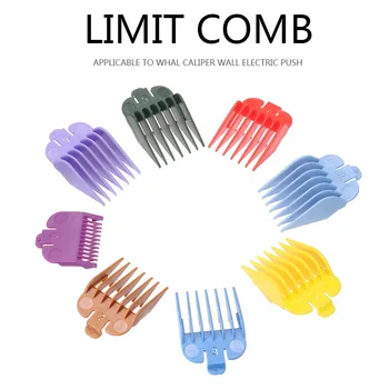 

8pcs/set 8 Sizes Plastic Replacement Hair Clipper Limit Combs Guide Attachment Hair Clipper Cutting Tool For Wahl