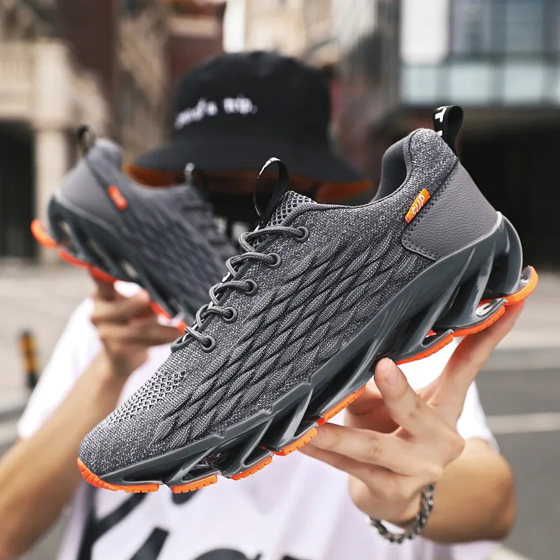 

Autumn & Winter New Style Men's Trendy Shoes Sports Fashion Running Shoes Fly Woven Breathable Versatile Large Size Scale Blade