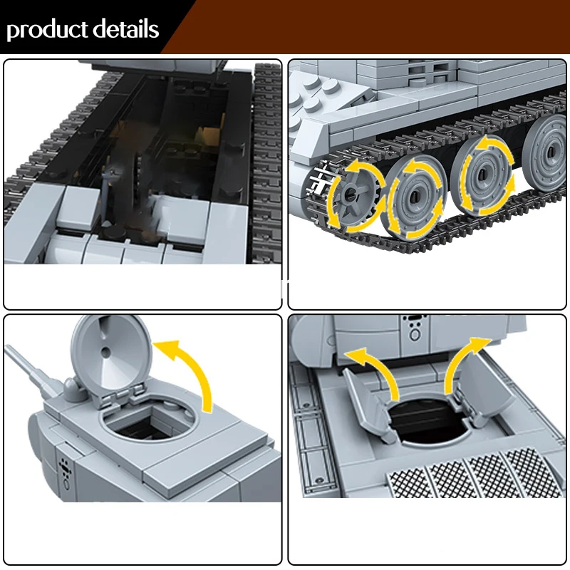 Конструктор Fit Lego 462 шт. Советский Союз стиль милитари бысветильник танк Второй