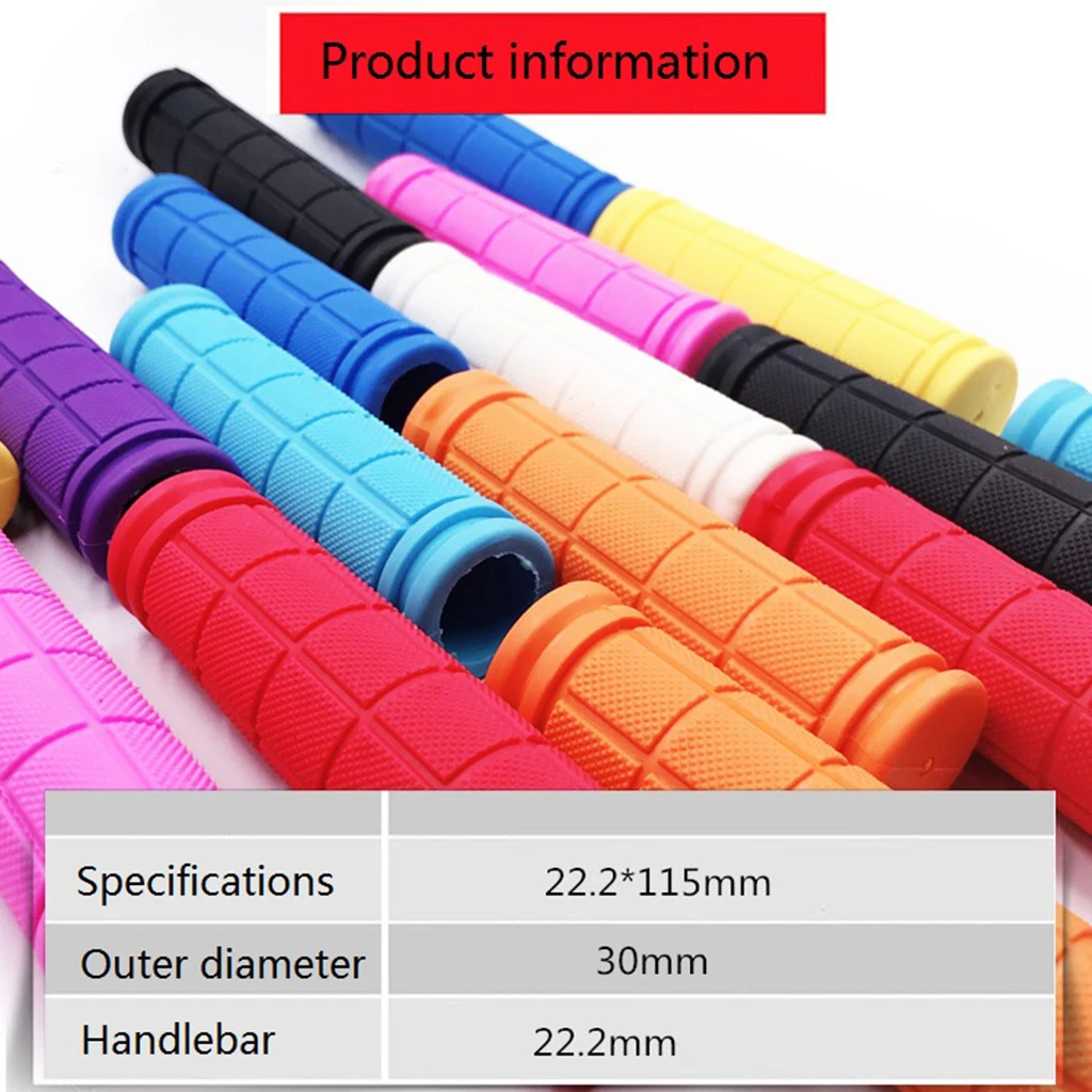 1 Pair 135mm Bicycle Grip Rubber Handlebar Mountain Bike Handle High Quality Non-Slip Handlebar Bicycle Parts Bicycle Equipment