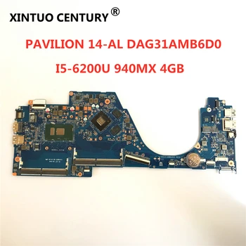 

855834-001 855834-601 DAG31AMB6D0 940MX/2GB i5-6200U CPU Laptop Motherboard for HP 14-AL NoteBook main board 100% tested working
