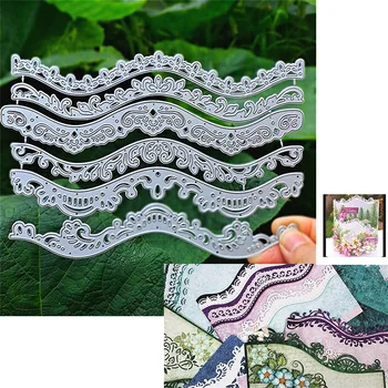 

Suitable for creative paper cutting machine metal cutting die scrapbook creative DIY Christmas series edge lace 2020 NEW