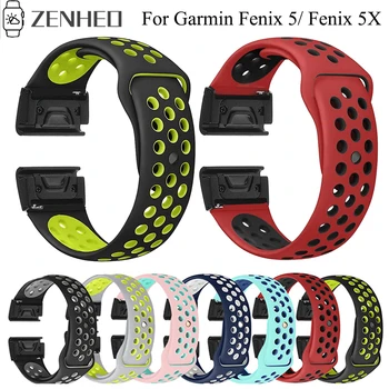 

22mm 26mm Silicone Strap Easy Quick Fit Watchband for Garmin Fenix 5X/5X Plus/Fenix 3/3 HR Watch Band For Garmin Fenix 5/5 Plus