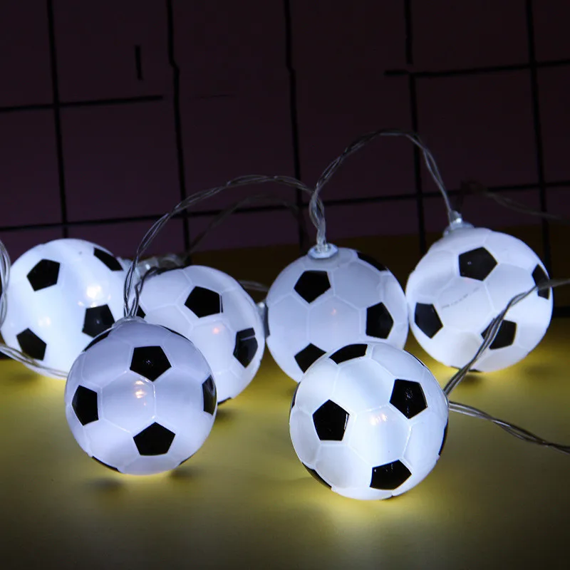 10 светодиодов футбольные струнные огни DIY футбольные аксессуары атмосфера для бара украшение для клубной вечеринки Вентиляторы поставки Кубок мира