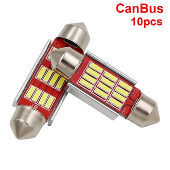 

10PCS C5W CANBUS Led Car Interior Dome Reading Lamp Bulb For Citroen C5 C4 C3 Mini Cooper Opel Astra H G J Vectra C Saab Suzuki