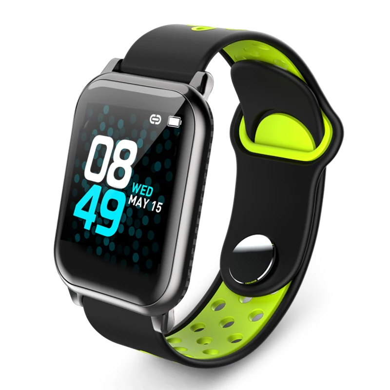 Longet KY11 смарт-браслет для измерения сердечного ритма для мужчин t шагомер FitnessTracker часы Смарт-браслет для женщин и мужчин водонепроницаемый для Android Ios - Цвет: black green