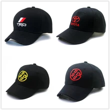 Автомобильная Кепка с логотипом, хлопковая Высококачественная тканевая гоночная Кепка TRD для Toyota Corolla Prius RAV4 Camry eiz Venza Highlander trd 86