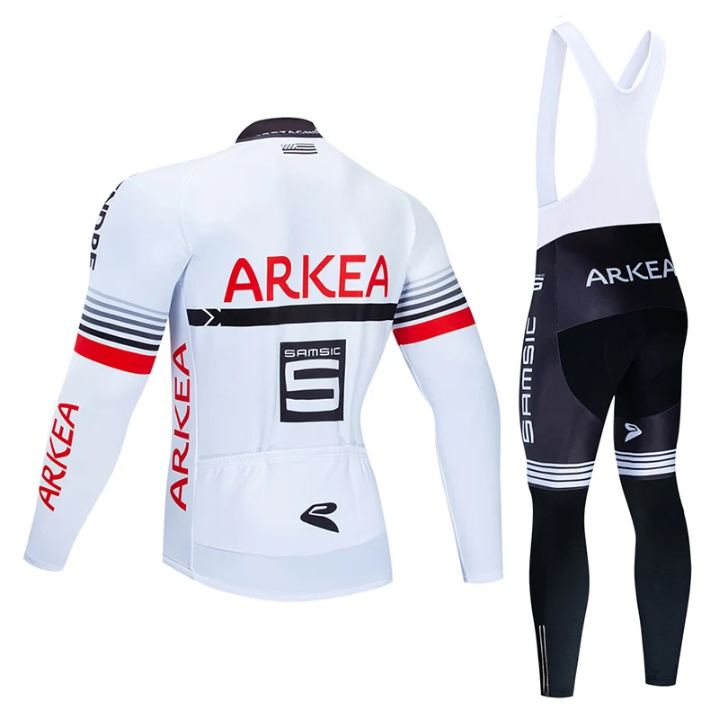 Pro Team ARKEA Велоспорт Джерси 9D Bib набор MTB Франция Мужская одежда для велосепидистов Зимняя Теплая Флисовая велосипедная Одежда для велоспорта