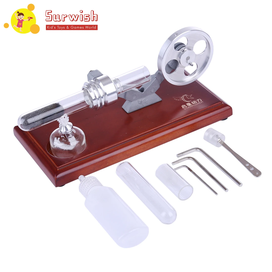 DIY Thermoacoustic Stirling Engine Stem Steam Model Set