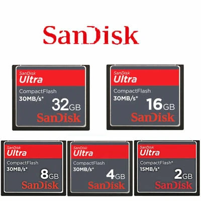 Compact Flash Card, 4GB, 8GB & 16GB