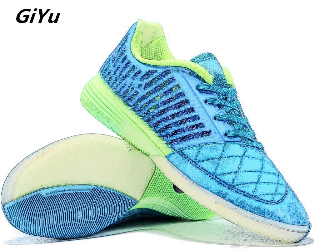 

Turf Blue Men Soccer Shoes High Quality Cleats Training Football Boots Sport Sneakers Zapatos De Futbol Dropshipping
