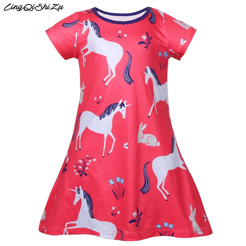 

Baby girl clothes unicorn dress for Girls Thanksgiving costume girls dress birthday Party clothes Vestidos 1243