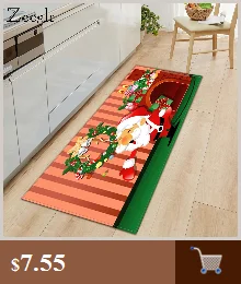 Zeegle коврик с рождественским дизайном украшение дома Коврик придверный коврик для прихожей Мультфильм Напольный кухонный коврик нескользящий прикроватный коврик