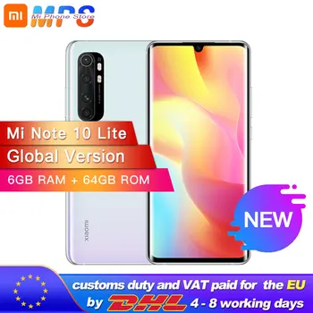 

Global Version Xiaomi Mi Note 10 Lite 6GB 64GB / 8GB 128GB Snapdragon 730G Octa Core 64MP Quad Camera Smartphone 5260mAh 6.47"