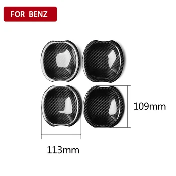 

1 Pair Door Bowl trim Carbon Fiber Weather resistant Double-Sided Tape