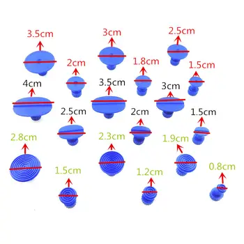 

Red Dent Repair Metal+Plastic Paintless With Puller Tab Set Supplies Auto