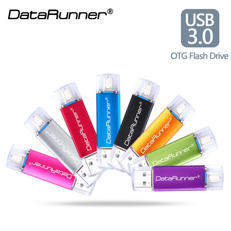 DataRunner USB 3,0 USB флеш-накопитель высокоскоростной OTG флеш-накопитель 16 ГБ 32 ГБ 64 Гб 128 ГБ 256 ГБ Флешка USB флешка 3,0 диск памяти