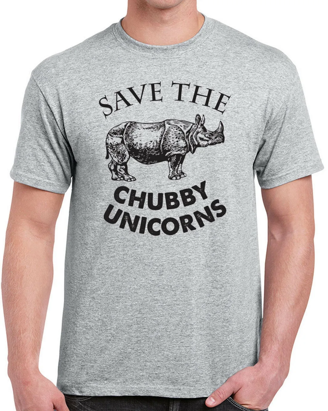 Chubby Unicorns Mens Tops Tee 