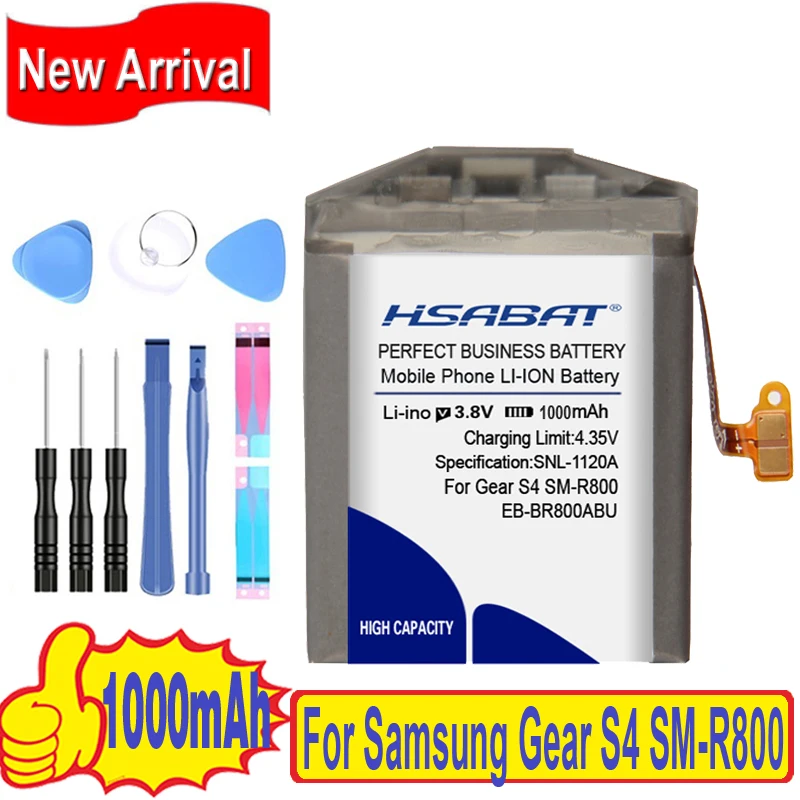 HSABAT 1000 мА/ч, EB-BR800ABU Батарея для samsung Шестерни S4 SM-R800 SM-R810 SM-R805