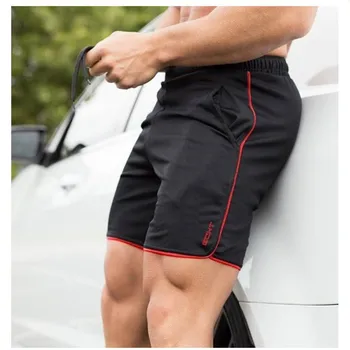 

New Fitness Man Bodybuilding Shorts Man Summer Gyms Training Male Breathable Mesh Quick Dry Sportswear Jogger Beach Short Pants