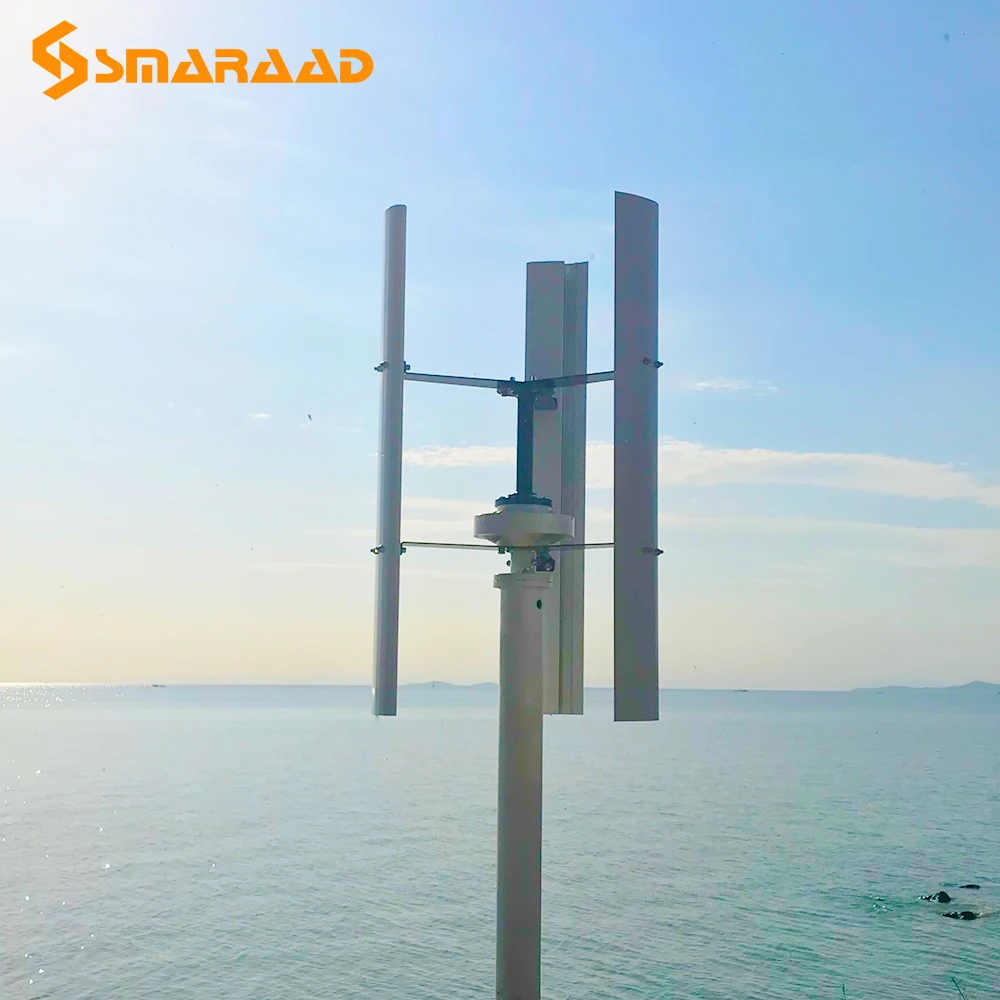 Smaraad 風力タービン400/600w,mpptコントローラー付き垂直軸発電機,12/24v風車,街路灯によるボートの監視に適しています|Alternative  Energy Generators| - AliExpress