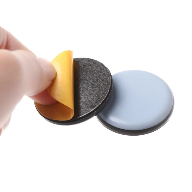 Anti-Delhi-Coussinets Coulissants pour Pieds de Meubles, Protection de Sol Auto-Adhésive, Facile à Déplacer, pour Canapé, en Polymères, Raccords de Chaise, 4 Pièces 5