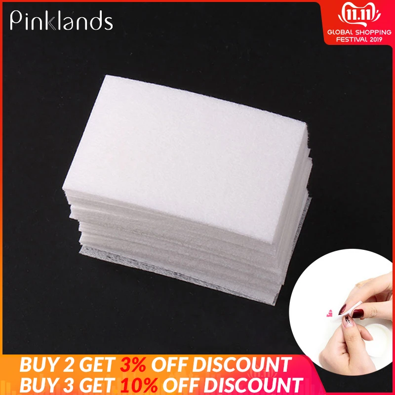

100Pcs Lint-Free Nail Wipes Napkin For Manicure Nail Gel Polish Removal Wraps Cotton Nail Polish Remover Nail Art Tools