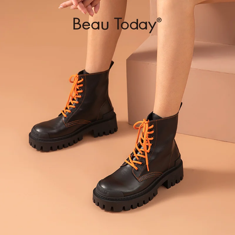 Hy Womens Shoes Leather Fall/Winter Fashion Booties/Ladies Side Zipper Ankle Boots/Retro Martins Boots/Comfort Driving Boots Office & Career,A,34 Hy Womens Shoes Leather Fall/Winter Fashion Booties/Ladies Side Zipper Ankle Boots/Retro Martins Boots/Comfort Driving Boots Office & Career,A,34