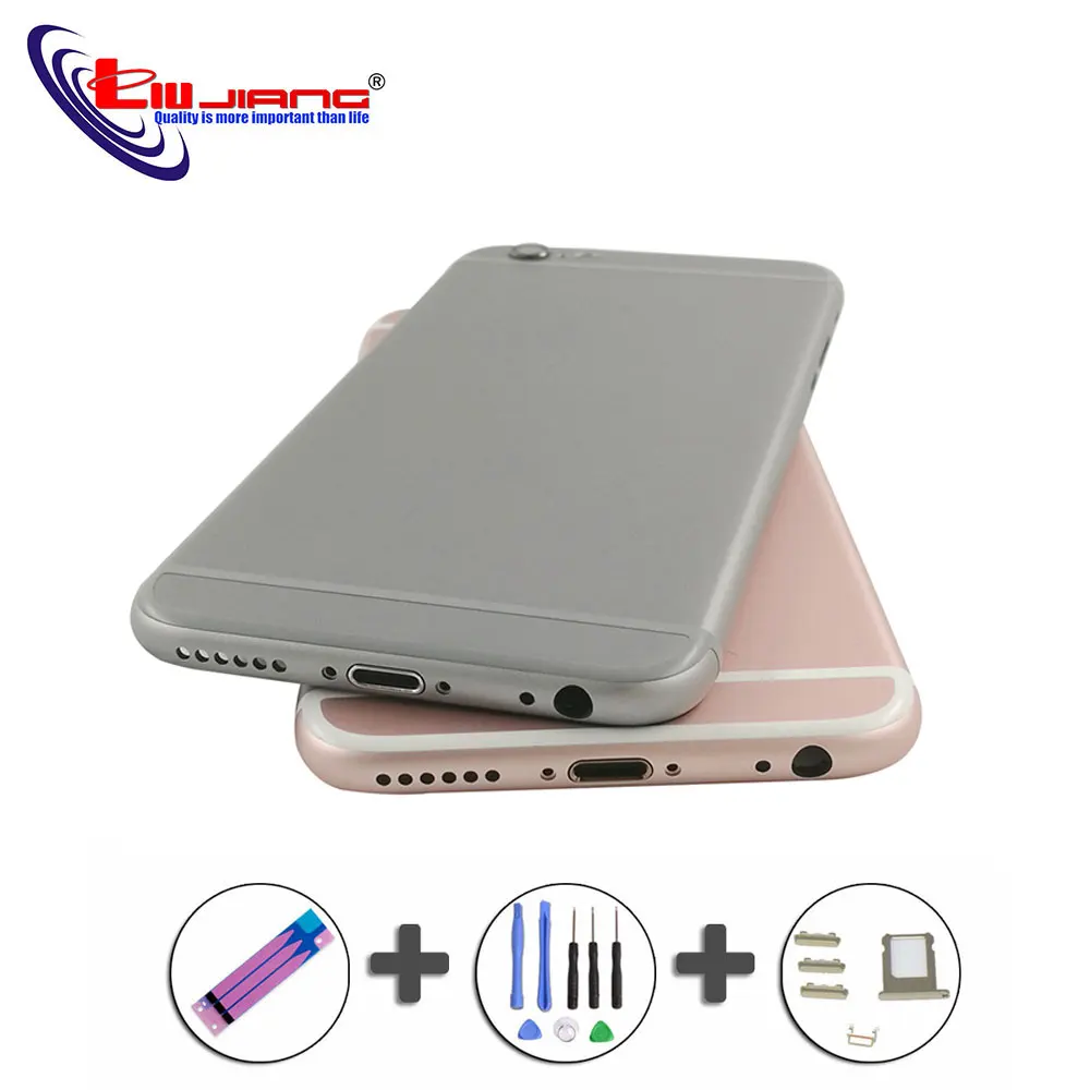 

Battery Cover Back For iPhone 6 6s Plus Back Battery Rear Case Middle Frame Replacement Housing For iphone 6 Customize IMEI