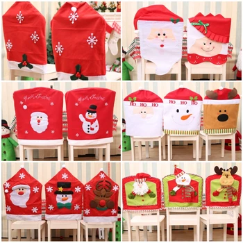 

Christmas decoration chair package chair cover big chair cover chair cover Christmas hat holiday products factory direct sales