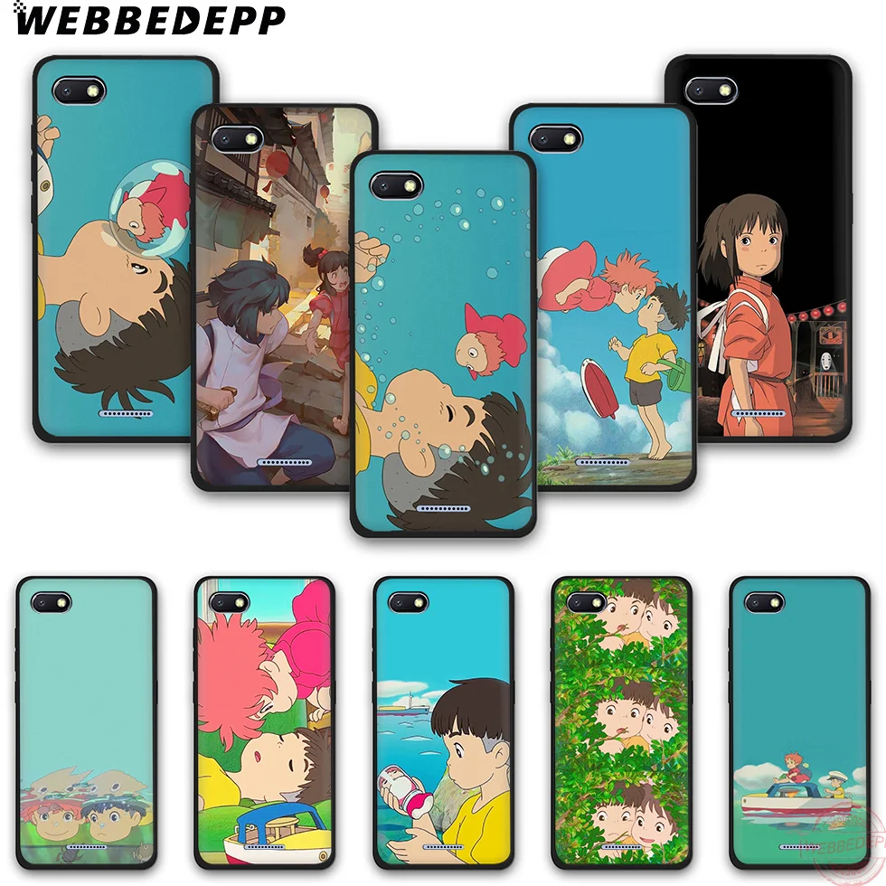 WEBBEDEPP Hayao Miyazaki anime ponyo TPU Phone Case for Redmi Note 6Pro 7Pro 4A 4X 5 5A 6A 8A 7 S2 note 8 |