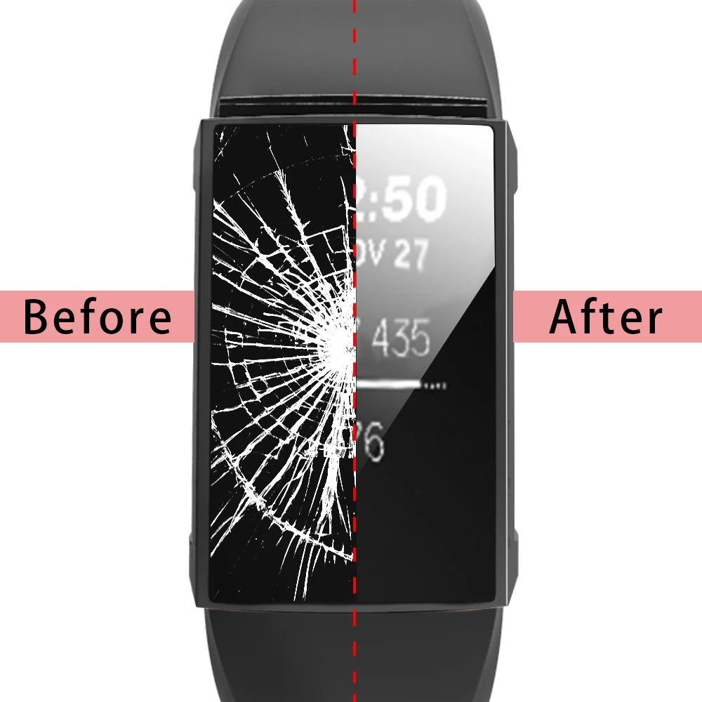 Чехол для смарт часов Fitbit Charge 3 полная защита чехол из ТПУ Защита экрана Band