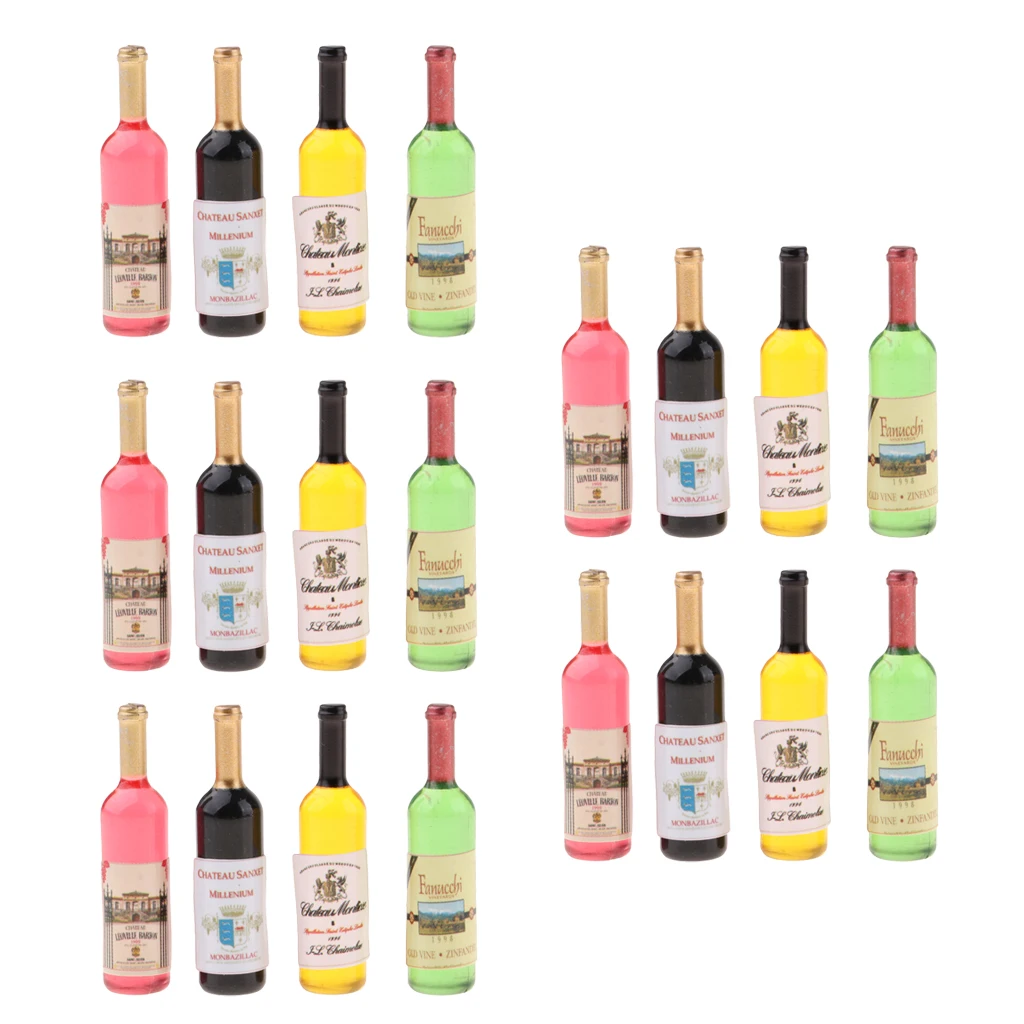 5 Set 1/12 Dollhouse Miniature Wine Bottles Champagne Bottles Kitchen Accs 5 Set 1/12 Dollhouse Miniature Wine Bottles Champagne Bottles Kitchen Accs