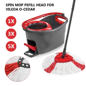 

1/3/5PCs Microfiber Mop Clean Refill Replacement Head For Vileda Easy Wring Mop Home Cleaning Tools Mop Accessories