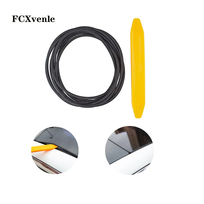 

1 Set Car wind Noise Reduction Kit Skylight Glass Sealing Strip Noise Reduction Roof Wind Guard for Tesla Model 3 Accessories