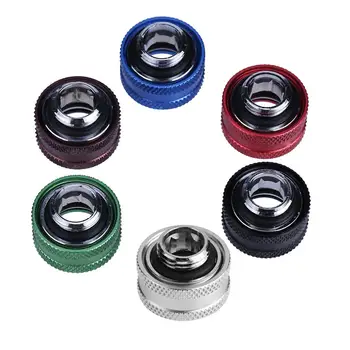 

G1/4 Thread Rigid Tube 14mm Hard Tube Extender Connetor Fittings for PC Water Cooling System Thread Rigid Tube Compression Fitti