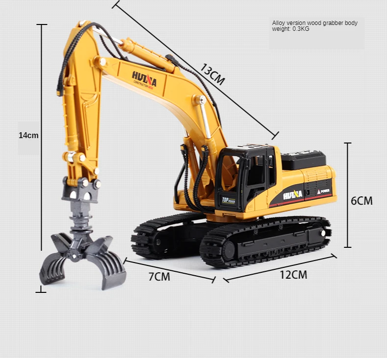 Modelo de Carro Huina Diecast Liga Simulação Veículo Fundido Caminhão Basculante Bulldozer Retroescavadeira Brinquedos Colecionáveis 1:50 15 High Quality Brinquedos e hobbies