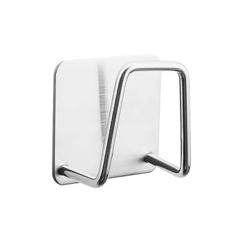 

Cleaning Sponge Holder Cleaning Cloth Rack Stainless Steel Sponge Washing Holder Wall Mounted Stand Shelf