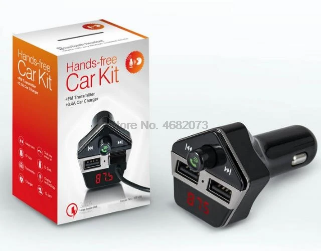 От DHL/Fedex 20 штук ST06 Автомобильный MP3-плеер Bluetooth FM передатчик Беспроводной по