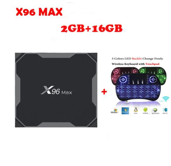 X96 max Android 8,1 Amlogic S905X2 4 Гб 64 Гб четырехъядерный ТВ приставка 2,4G и 5 ГГц двойной Wifi Bluetooth 1000 м H.265 4K 60fps Smart tv - Цвет: 2G 16G  air mouse